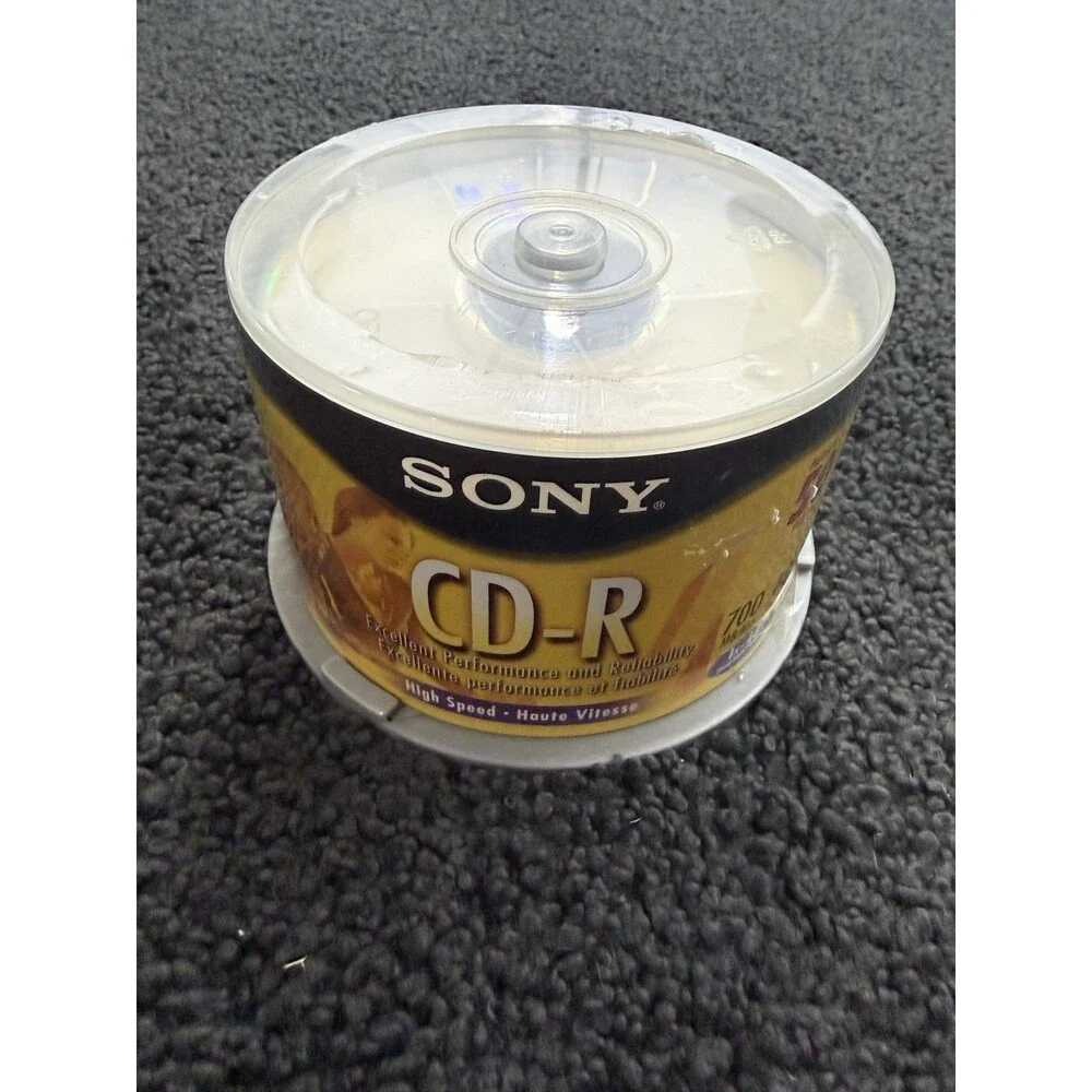 Sony CD-R 700MB 50 Pack 48x Blank Recordable Discs Sealed Spindle